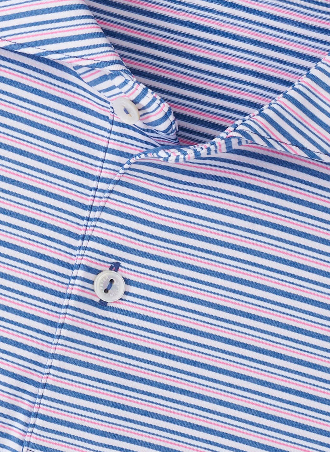 Peter Millar Crown Crafted Chase Performance Jersey Polo: Lunar Blue