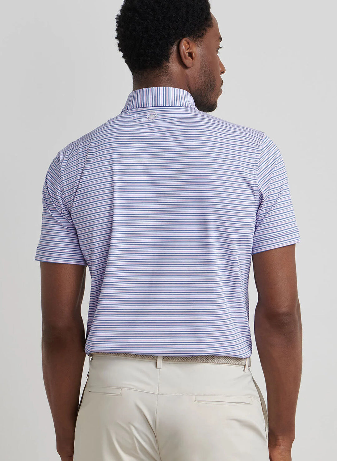 Peter Millar Crown Crafted Chase Performance Jersey Polo: Lunar Blue