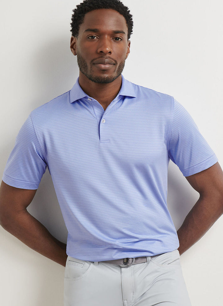 Peter Millar Crown Crafted Empire Performance Jersey Polo: Wisteria