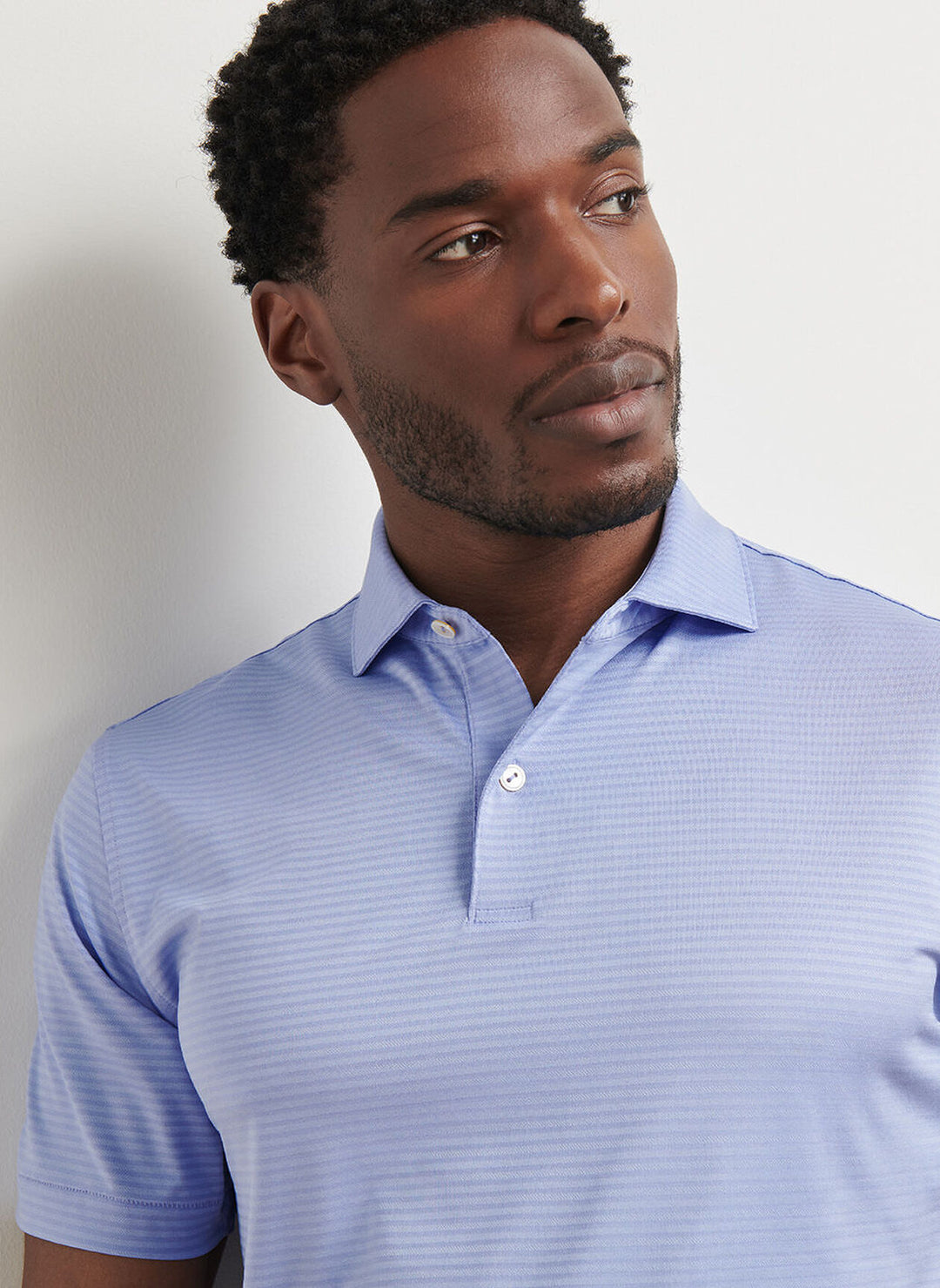 Peter Millar Crown Crafted Empire Performance Jersey Polo: Wisteria