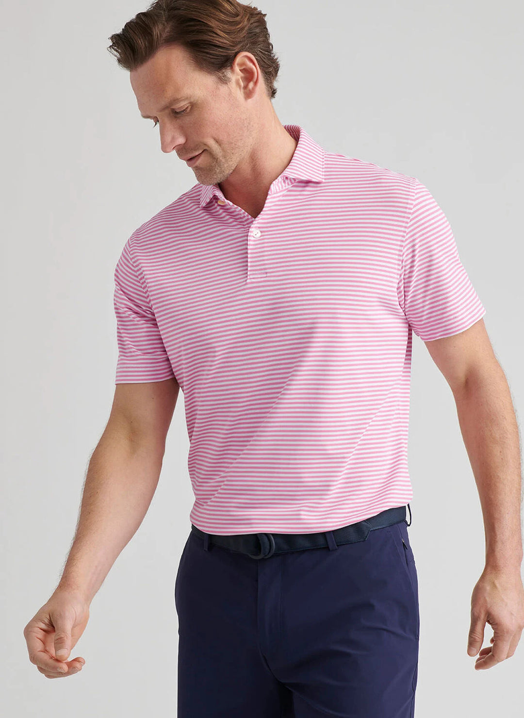 Peter Millar Crown Crafted Verse Performance Mesh Polo: Dogwood