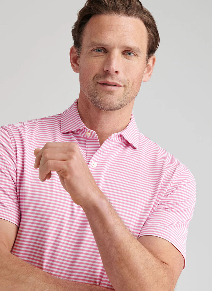 Peter Millar Crown Crafted Verse Performance Mesh Polo: Dogwood