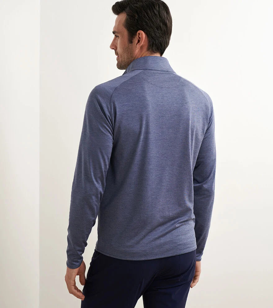 Peter Millar Stealth Performance Quarter-Zip: Nebula Blue