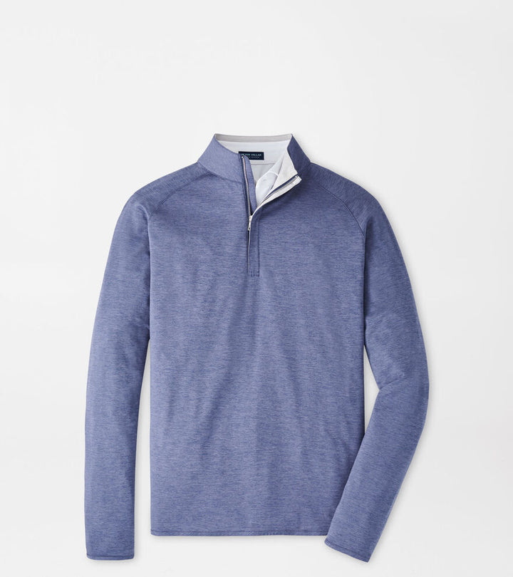 Peter Millar Stealth Performance Quarter-Zip: Nebula Blue