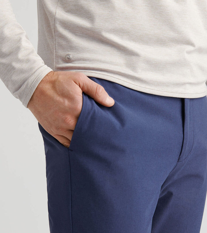 Peter Millar Stealth Performance Quarter-Zip: Oatmeal