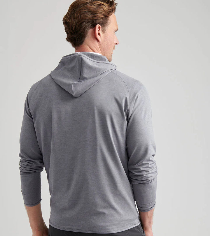 Peter Millar Stealth Performance Hoodie: Oslo Grey