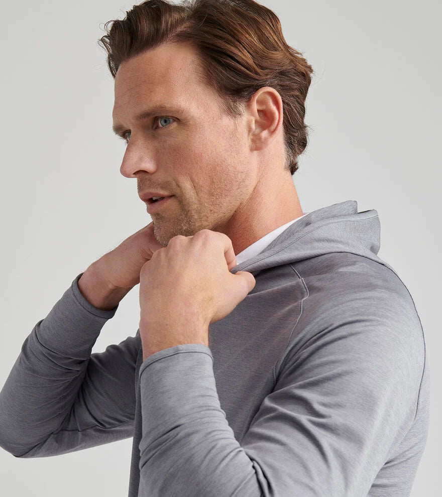Peter Millar Stealth Performance Hoodie: Oslo Grey
