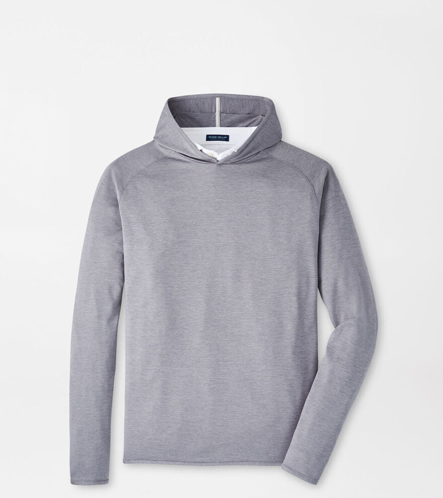 Peter Millar Stealth Performance Hoodie: Oslo Grey