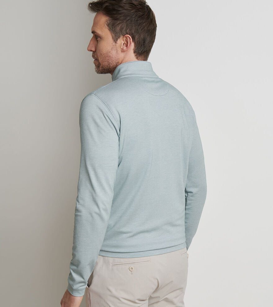 Peter Millar Albatross Cotton-Blend Piqué Quarter-Zip: Sherwood