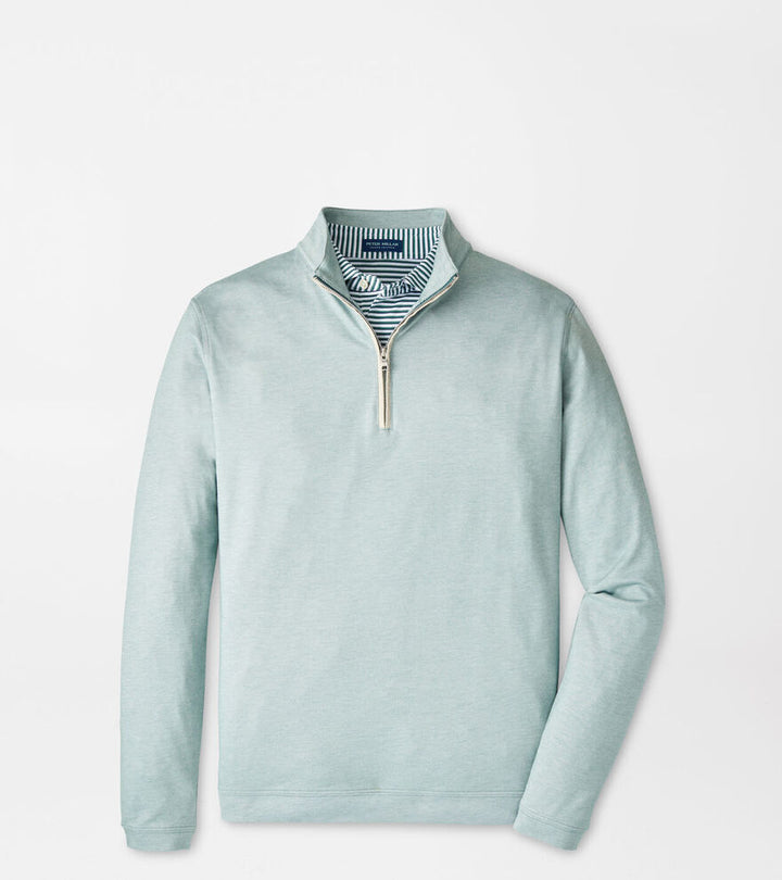 Peter Millar Albatross Cotton-Blend Piqué Quarter-Zip: Sherwood