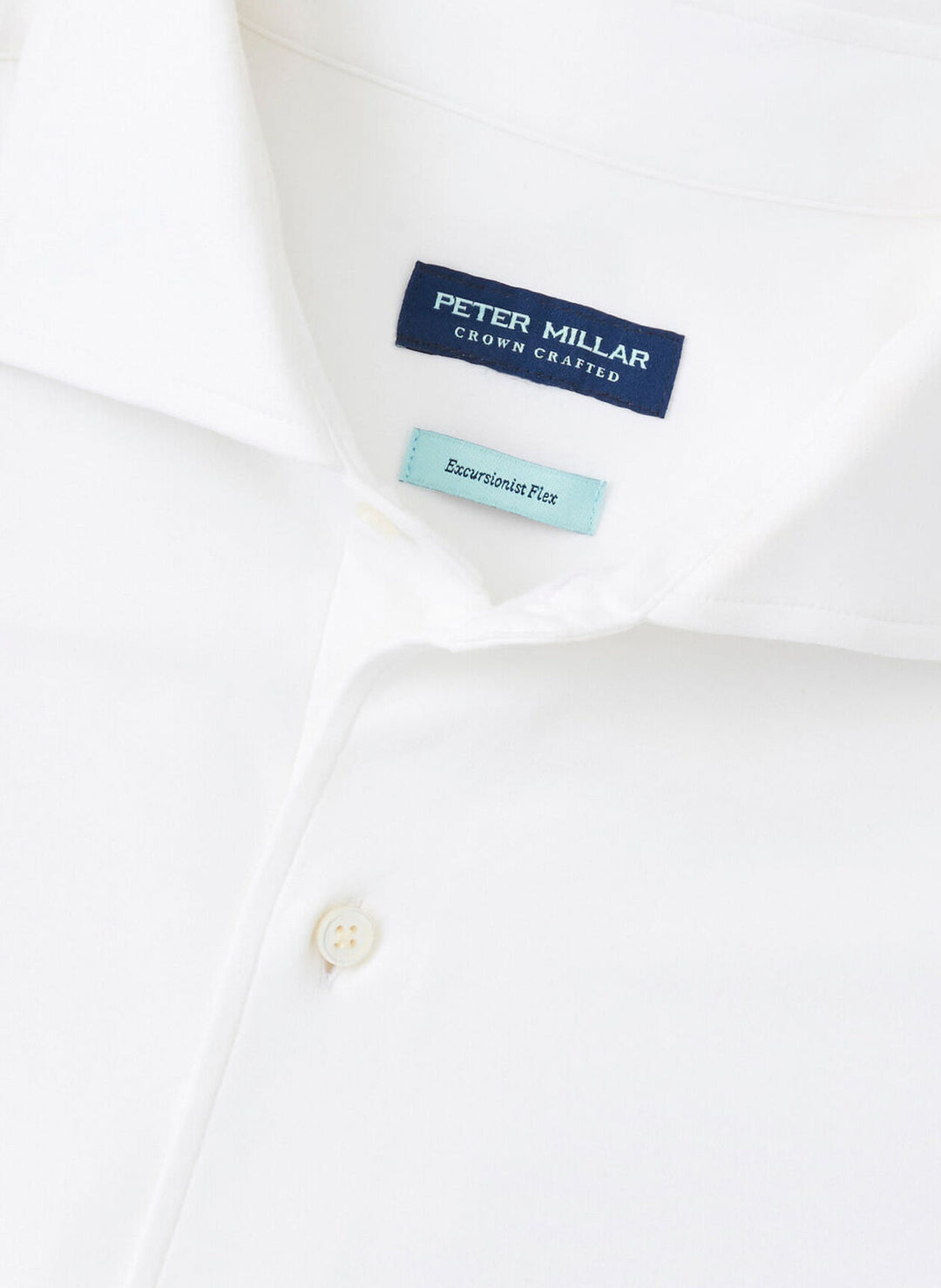 Peter Millar Crown Crafted Excursionist Flex Solid Shirt: White