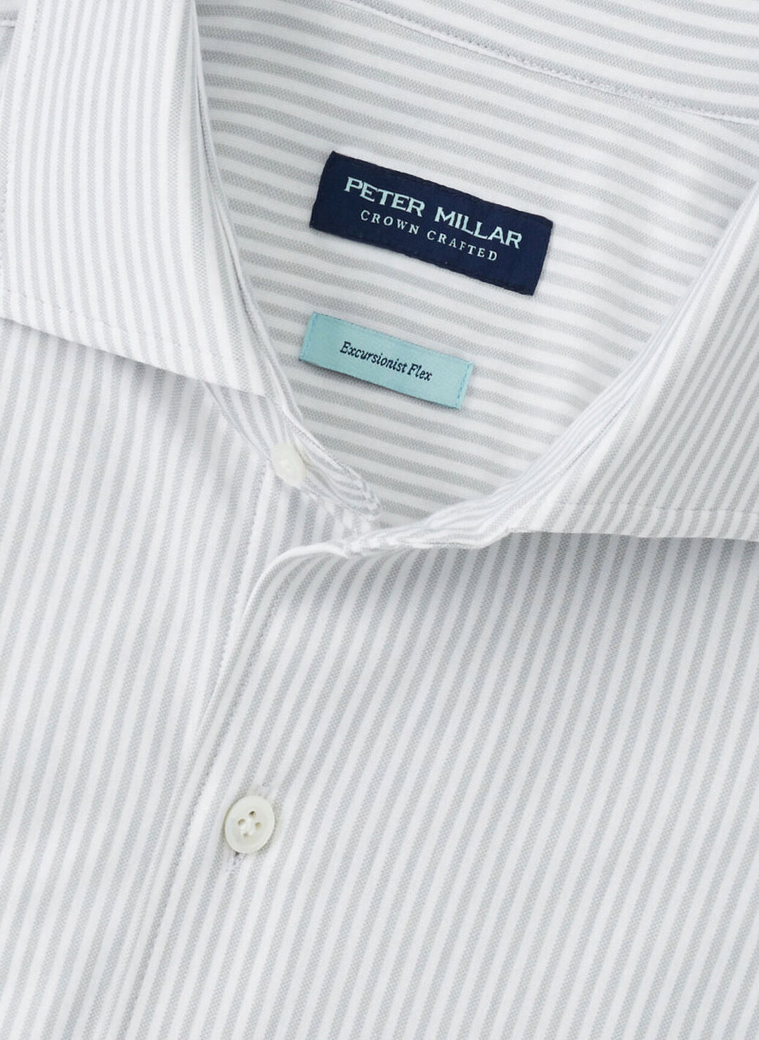 Peter Millar Crown Crafted Excursionist Flex Stripe Shirt: British Grey
