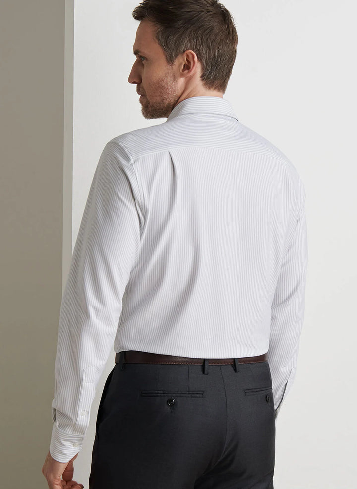 Peter Millar Crown Crafted Excursionist Flex Stripe Shirt: British Grey