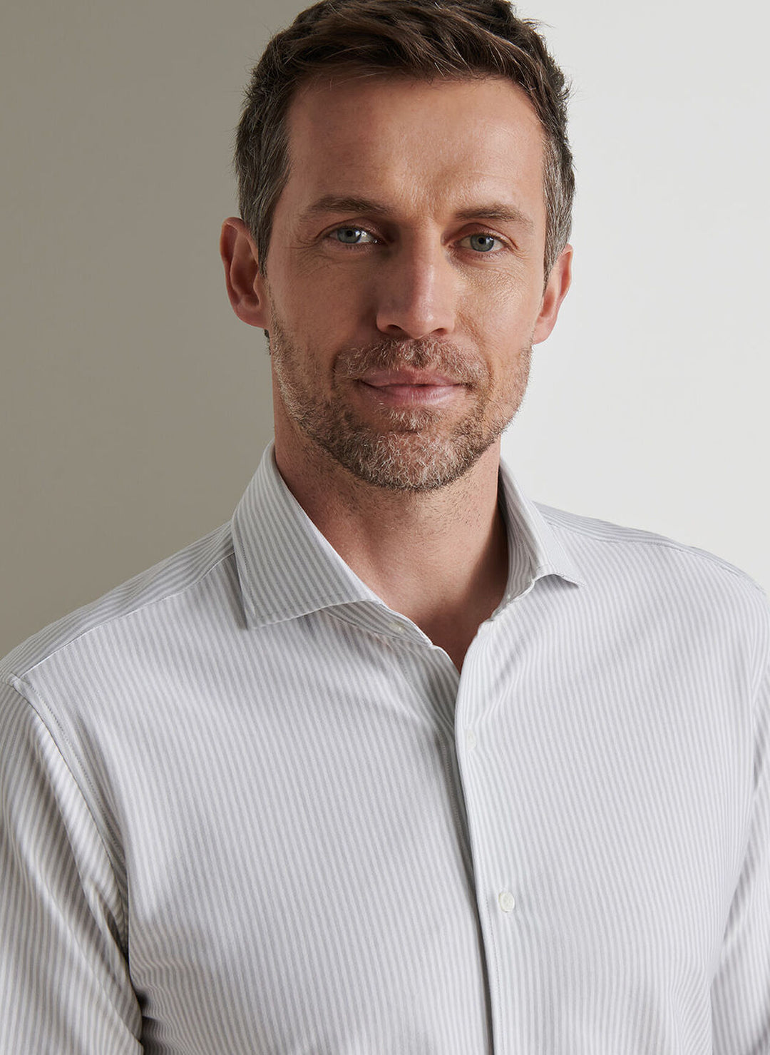 Peter Millar Crown Crafted Excursionist Flex Stripe Shirt: British Grey