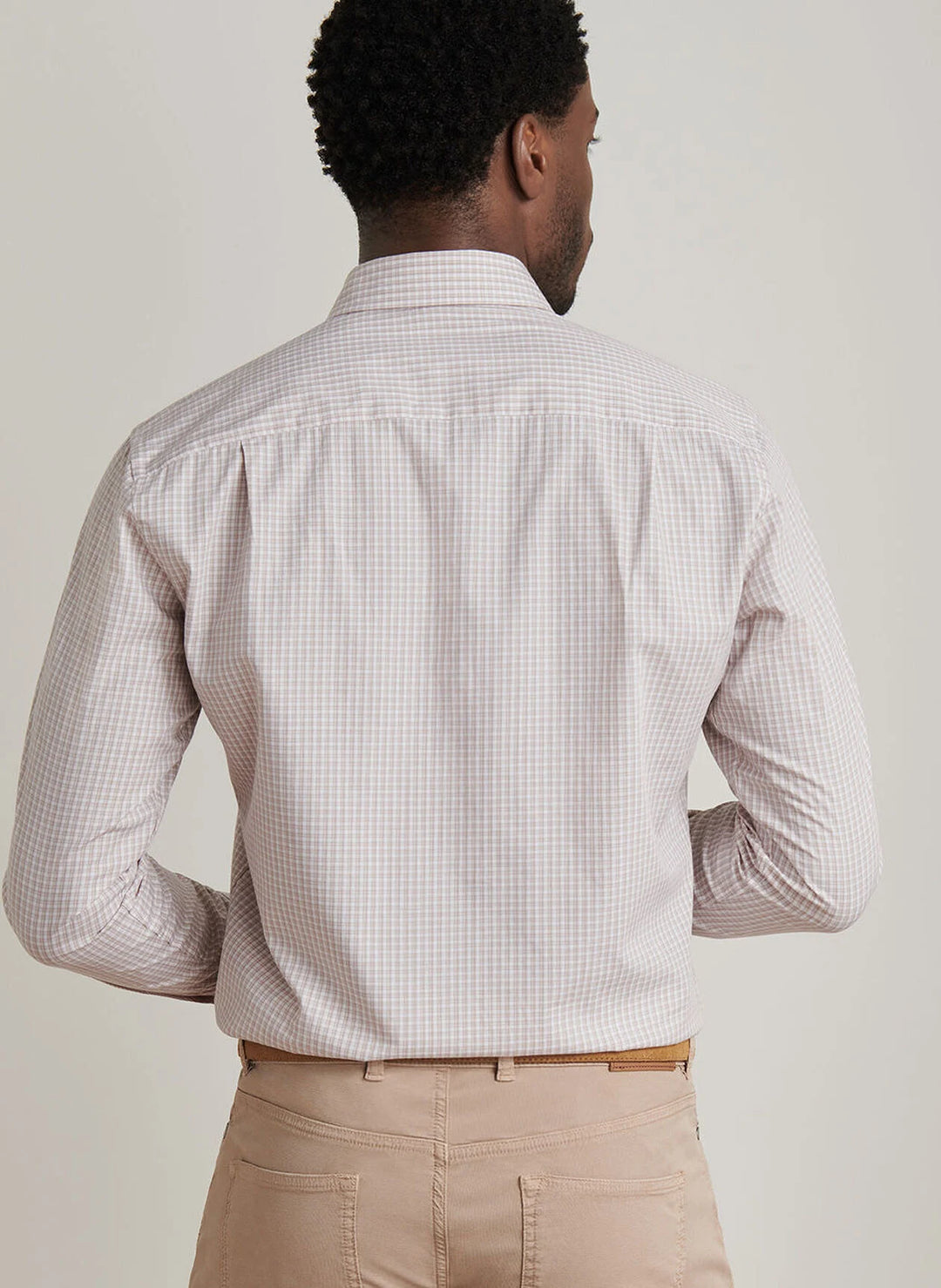 Peter Millar Crown Crafted Torino Cotton Sport Shirt: Camel