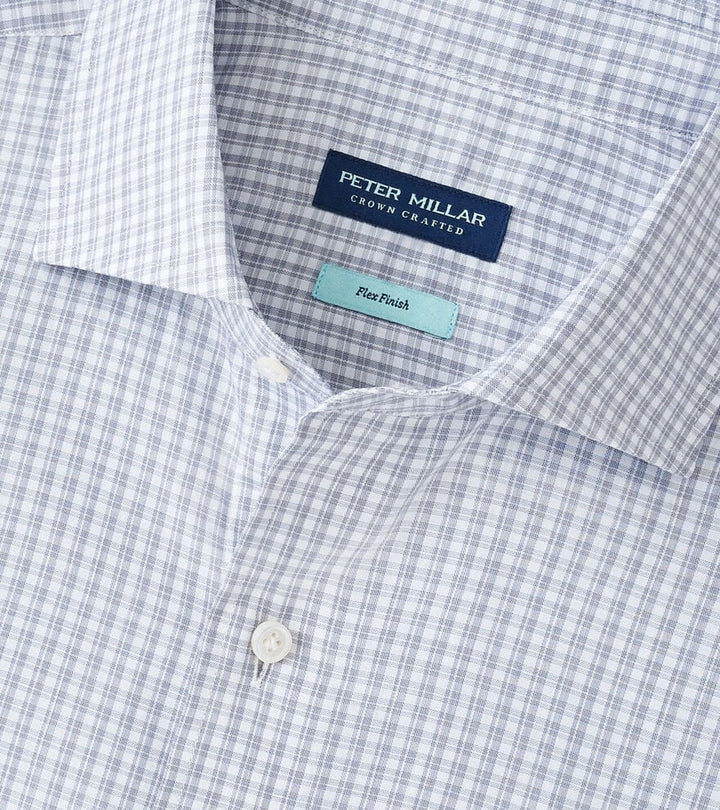Peter Millar Torino Cotton Sport Shirt: Nebula Blue
