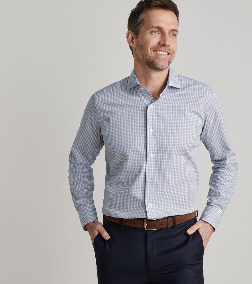 Peter Millar Torino Cotton Sport Shirt: Nebula Blue