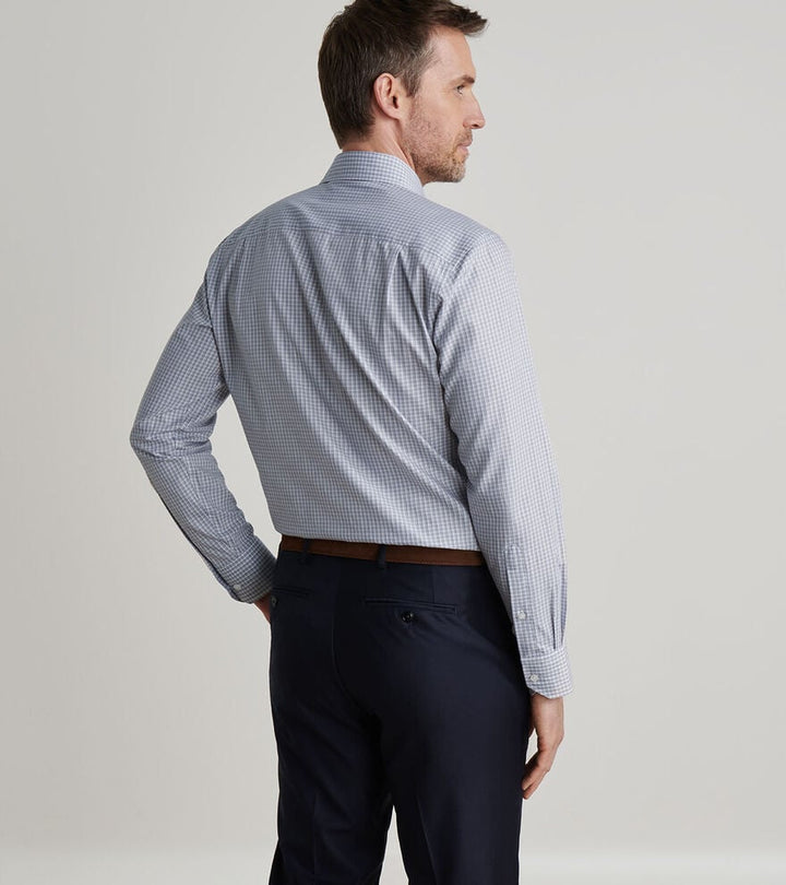 Peter Millar Torino Cotton Sport Shirt: Nebula Blue