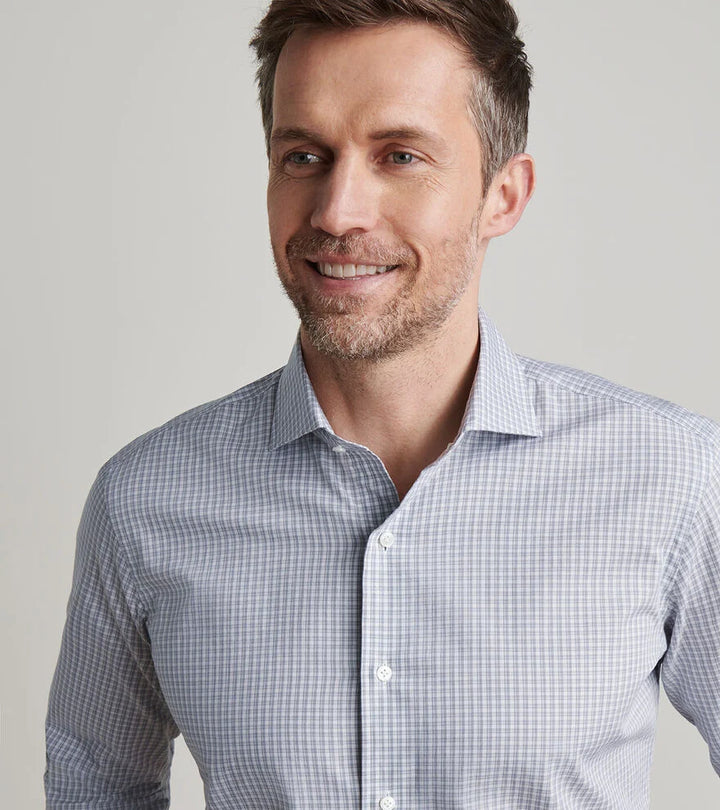 Peter Millar Torino Cotton Sport Shirt: Nebula Blue