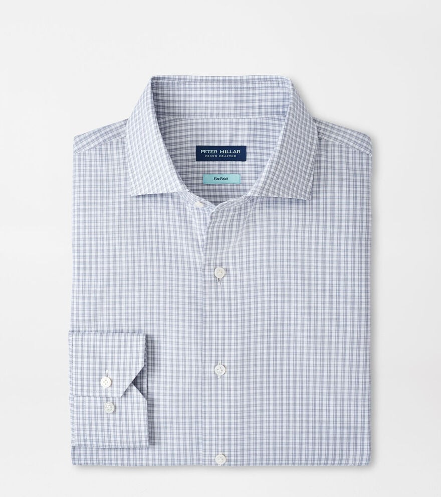 Peter Millar Torino Cotton Sport Shirt: Nebula Blue