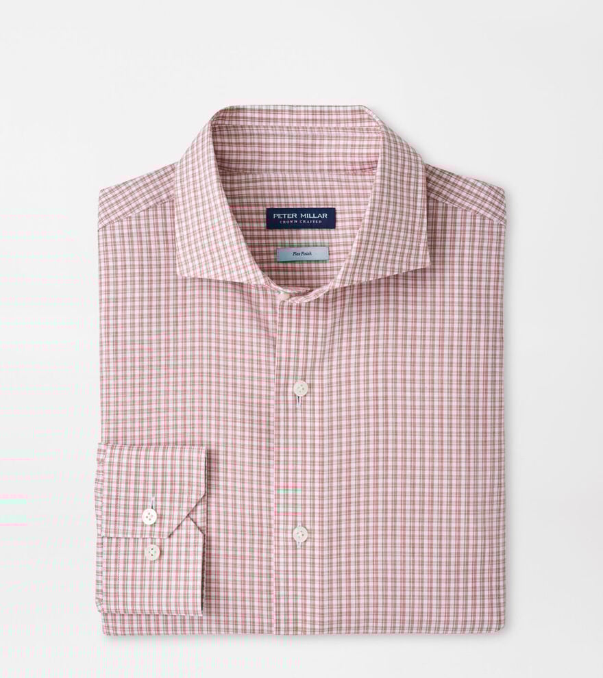 Peter Millar Torino Cotton Sport Shirt: Red Rouge