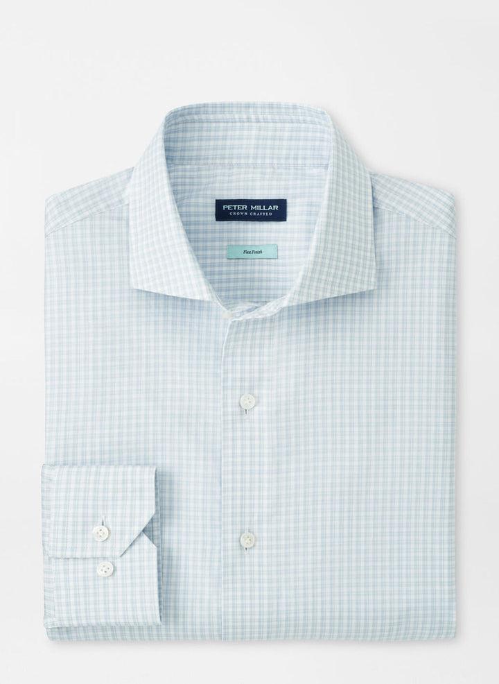 Peter Millar Crown Crafted Torino Cotton Sport Shirt: Rain Cloud