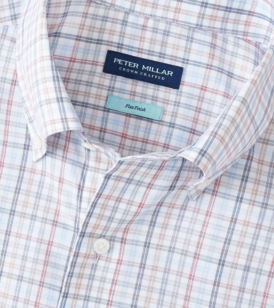 Peter Millar Orvieto Cotton Sport Shirt: Nebula Blue