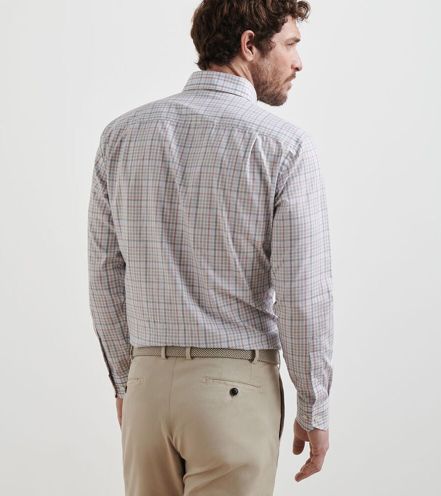 Peter Millar Orvieto Cotton Sport Shirt: Nebula Blue