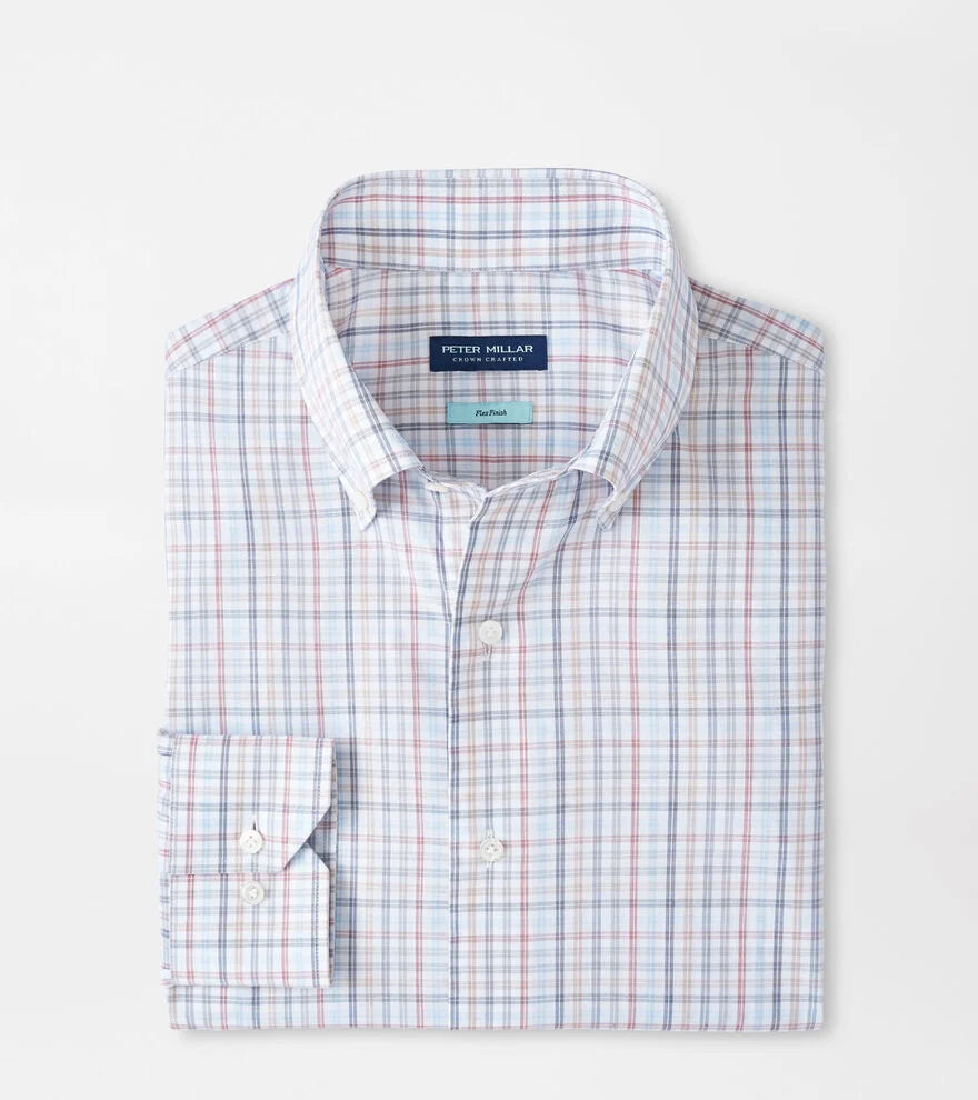 Peter Millar Orvieto Cotton Sport Shirt: Nebula Blue