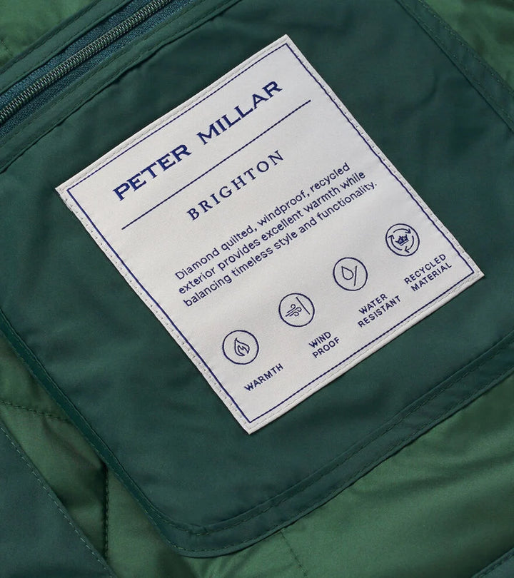 Peter Millar Brighton Shirt Jacket: Deep Verdant