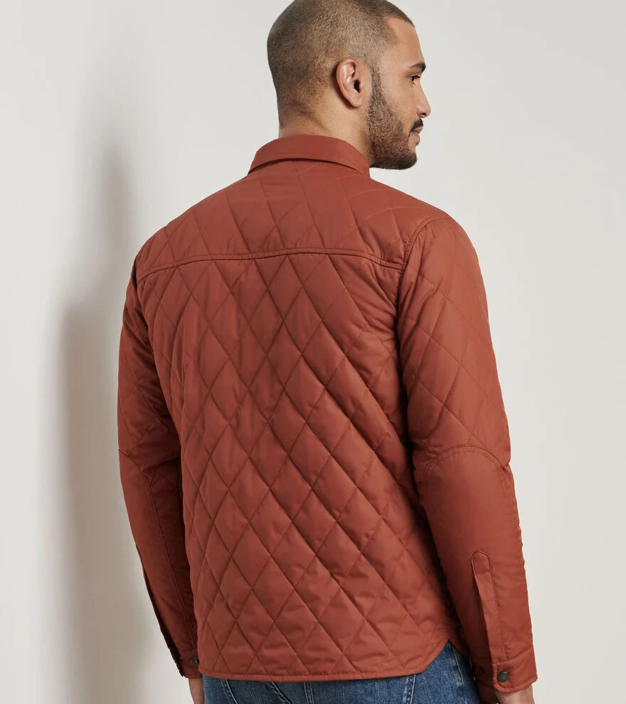 Peter Millar Brighton Shirt Jacket: Sparrow Red