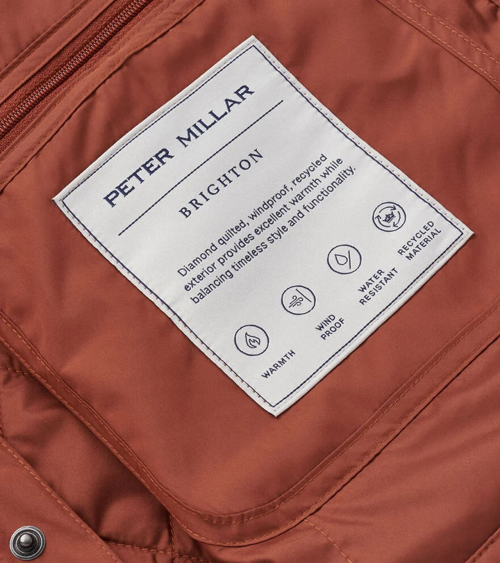 Peter Millar Brighton Shirt Jacket: Sparrow Red