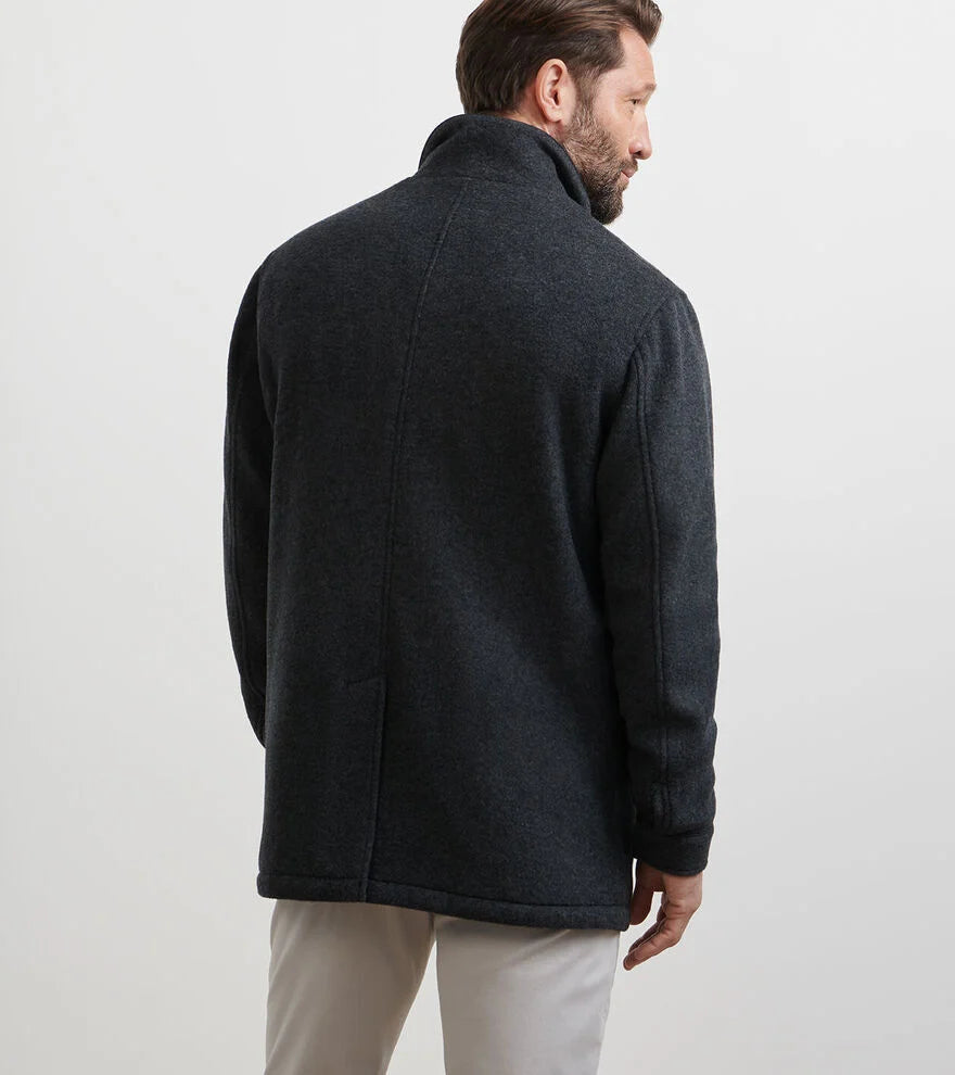 Peter Millar Crown Flex Merino City Coat: Iron