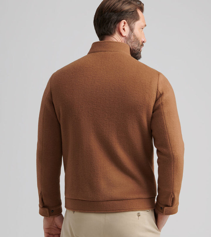 Peter Millar Crown Flex Merino Bomber: Hazelwood