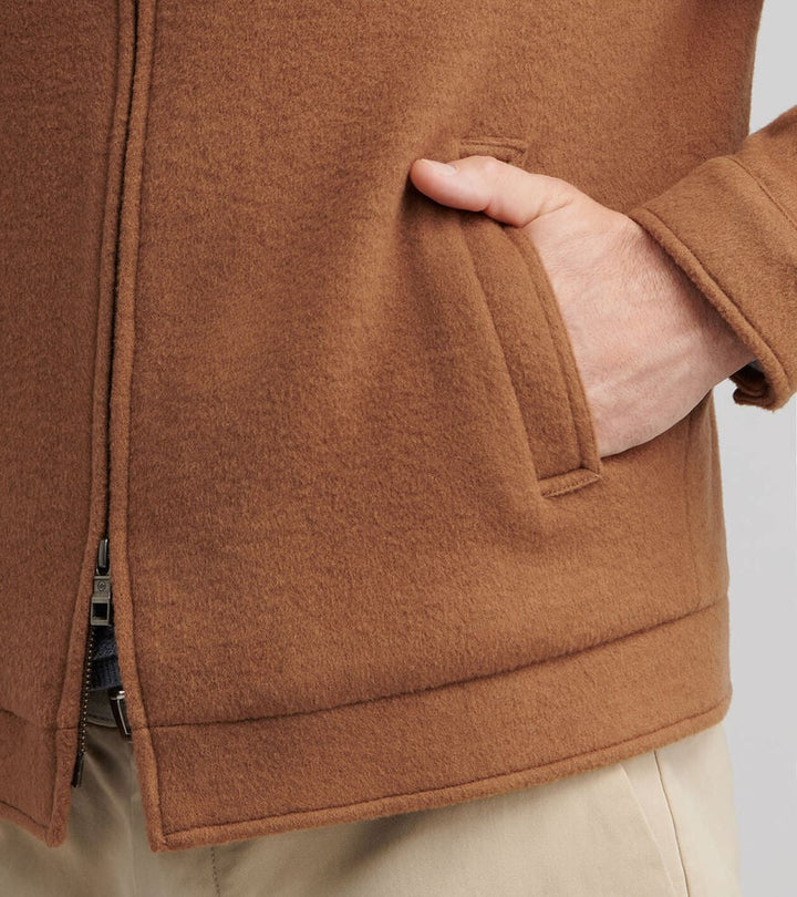 Peter Millar Crown Flex Merino Bomber: Hazelwood