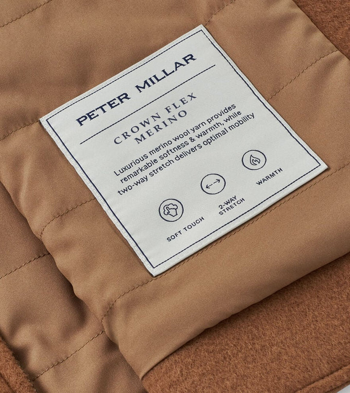 Peter Millar Crown Flex Merino Bomber: Hazelwood
