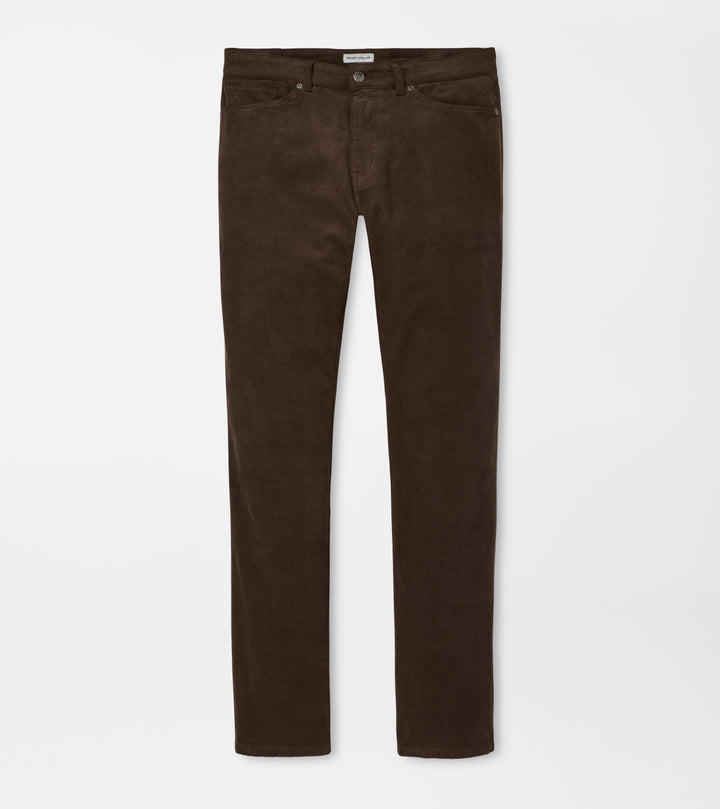 Peter Millar Classic Comfort Corduroy Five Pocket Pant: French Press