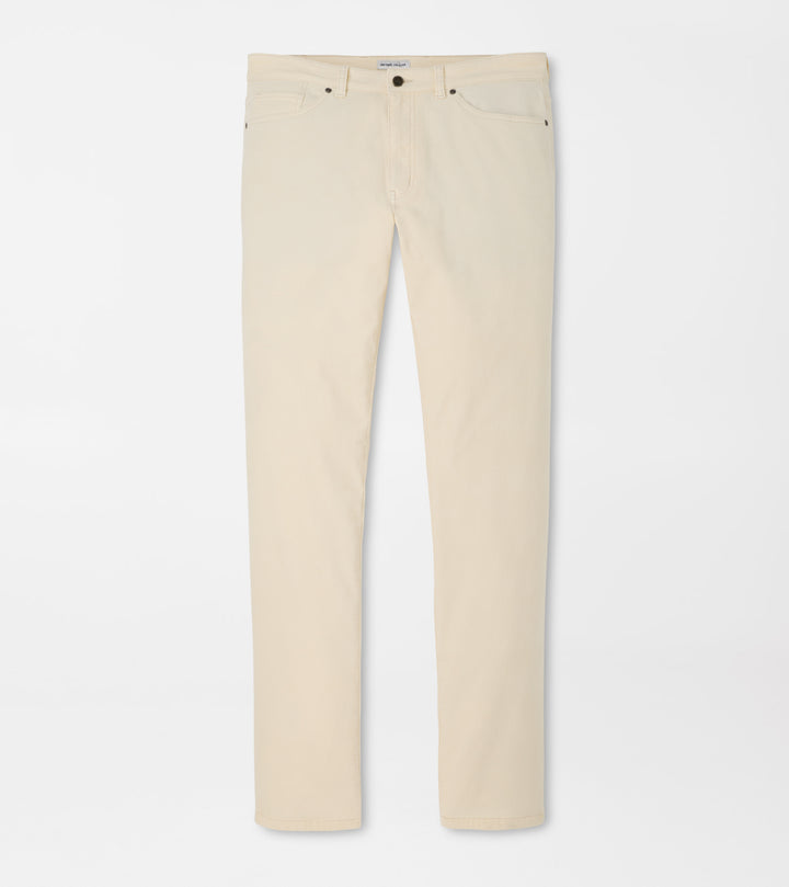 Peter Millar Classic Comfort Corduroy Five Pocket Pant: Ivory