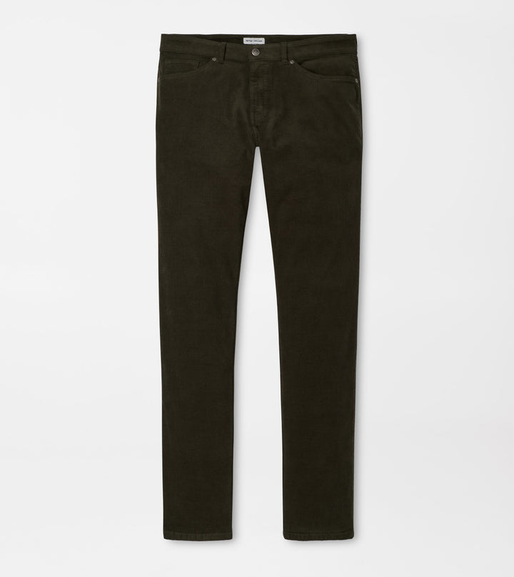 Peter Millar Classic Comfort Corduroy Five Pocket Pant: Olive