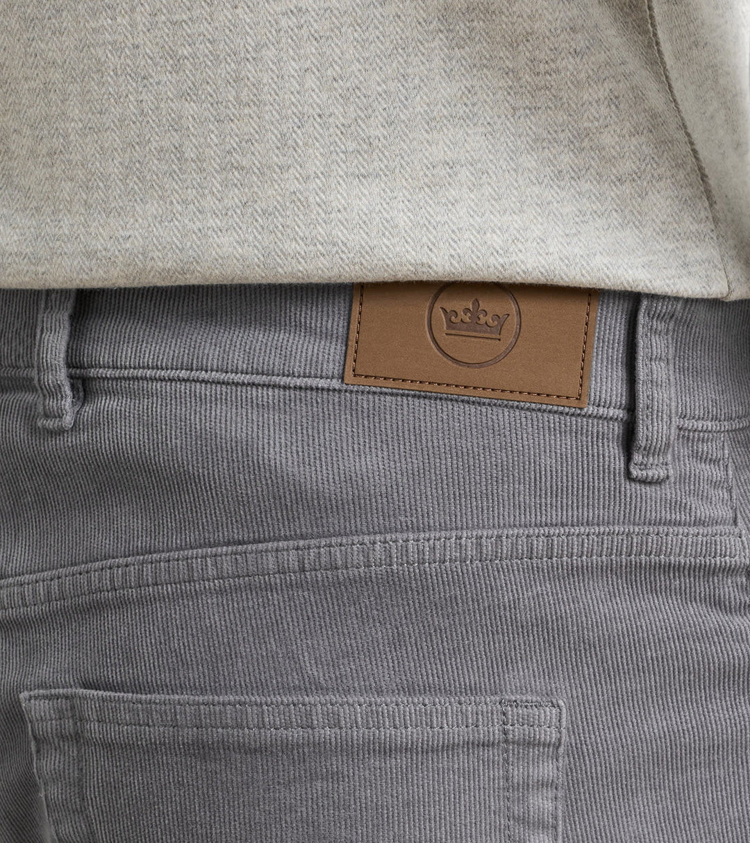 Peter Millar Classic Comfort Corduroy Five Pocket Pant: Oslo Grey