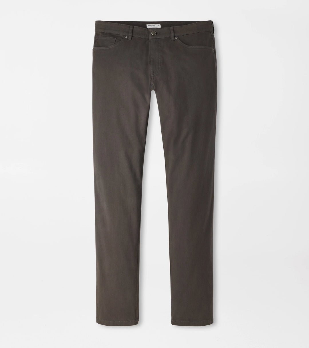 Peter Millar Signature Sateen Five Pocket Pant: Charcoal