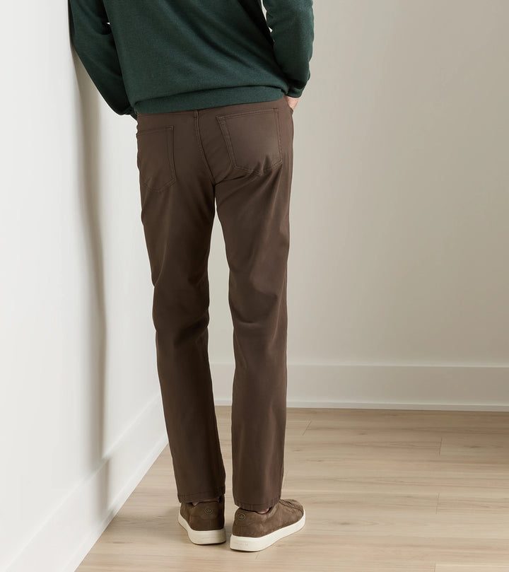 Peter Millar Signature Sateen Five Pocket Pant: French Press