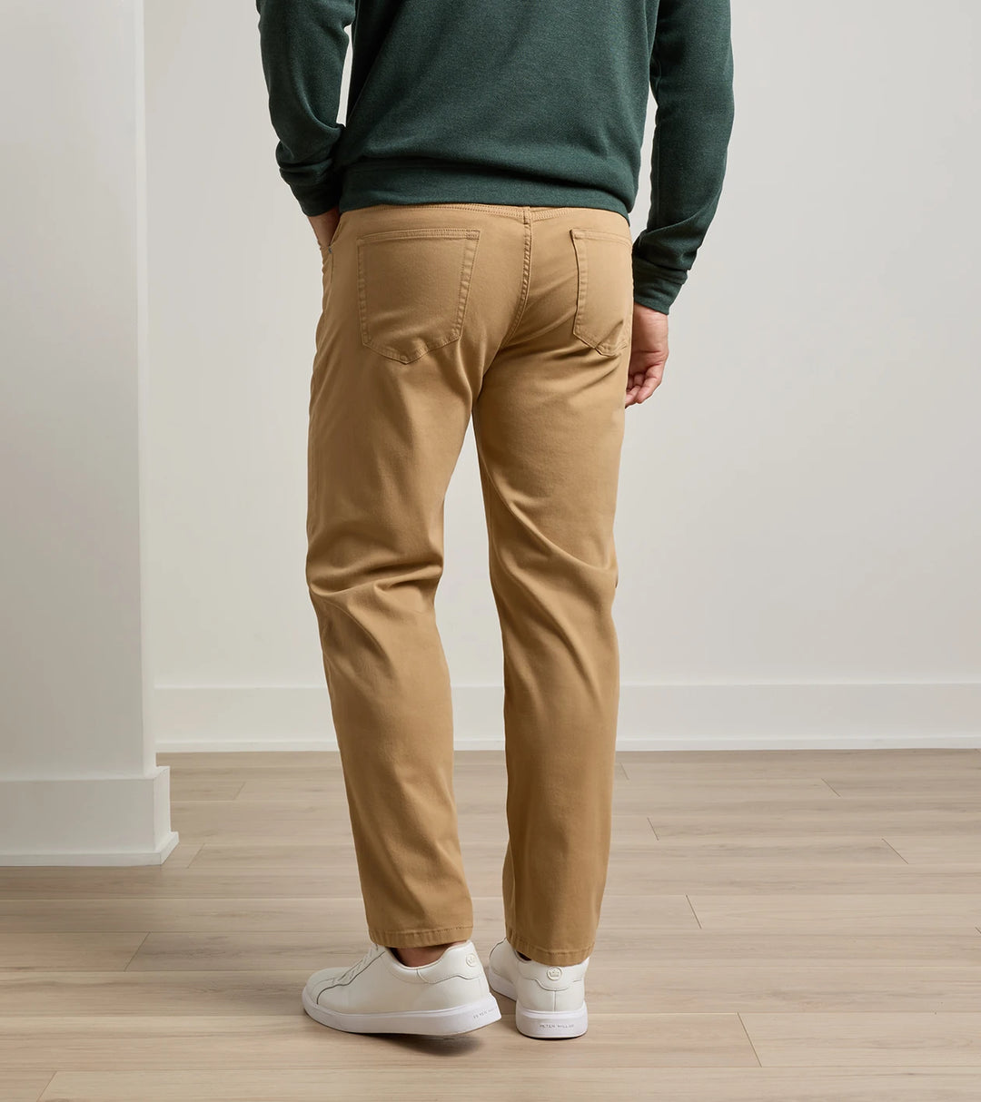 Peter Millar Signature Sateen Five Pocket Pant: Peanut