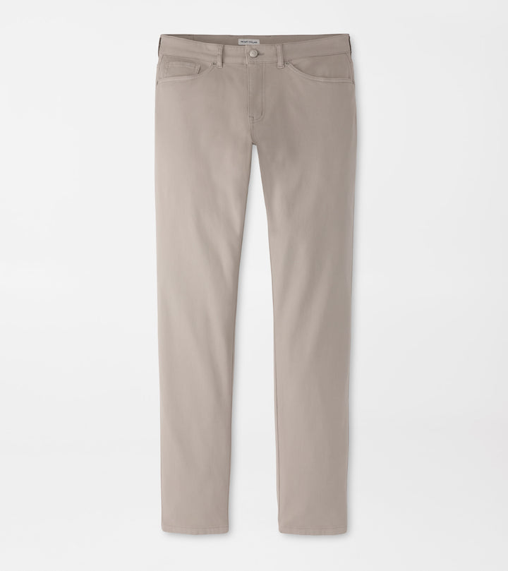 Peter Millar Crown Cotton Canvas Five-Pocket Pant: Battleship Grey
