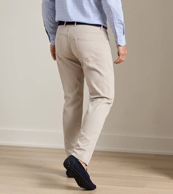 Peter Millar Crown Cotton Canvas Five-Pocket Pant: Battleship Grey