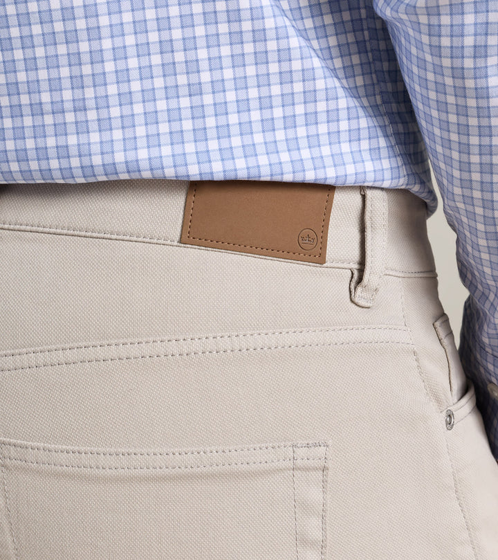 Peter Millar Crown Cotton Canvas Five-Pocket Pant: Battleship Grey
