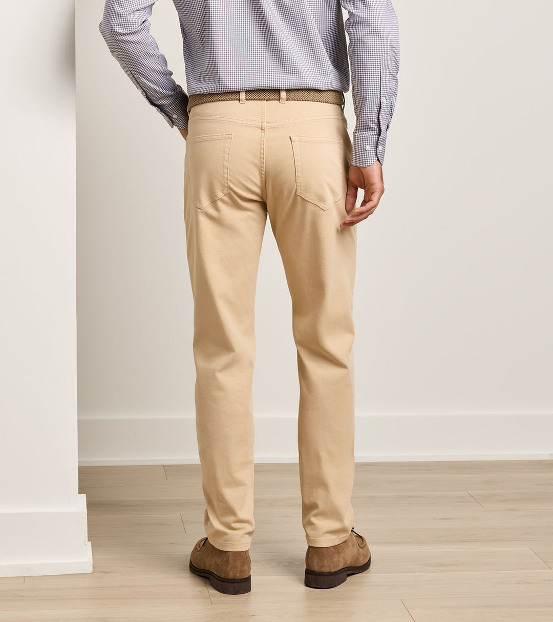 Peter Millar Crown Cotton Canvas Five-Pocket Pant: Camel