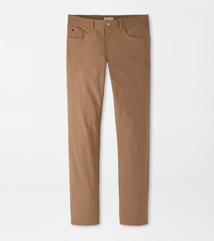 Peter Millar Brevard Performance Flannel Five-Pocket Pant: Dark Amber