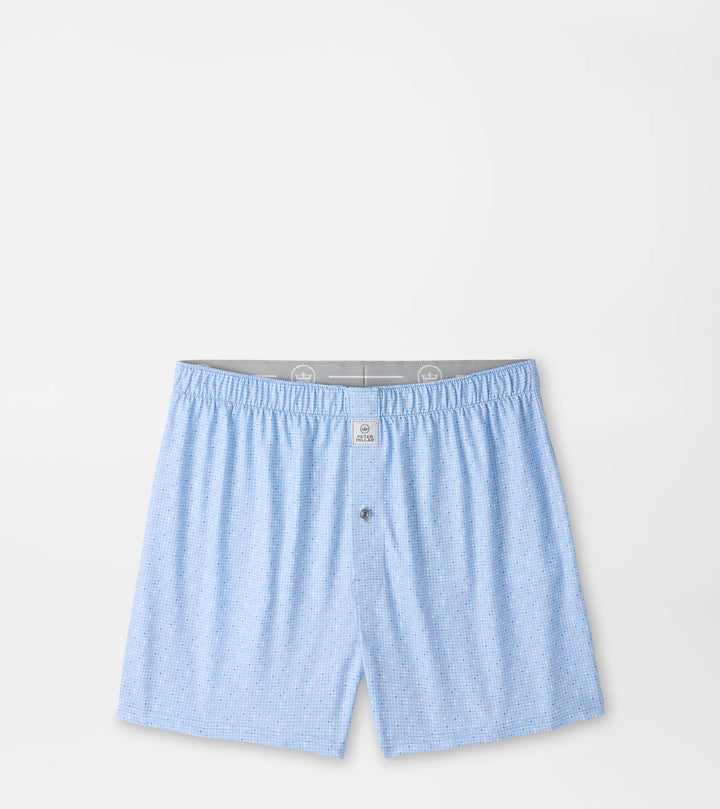 Peter Millar Rivington Performance Boxer Short: Estate Blue