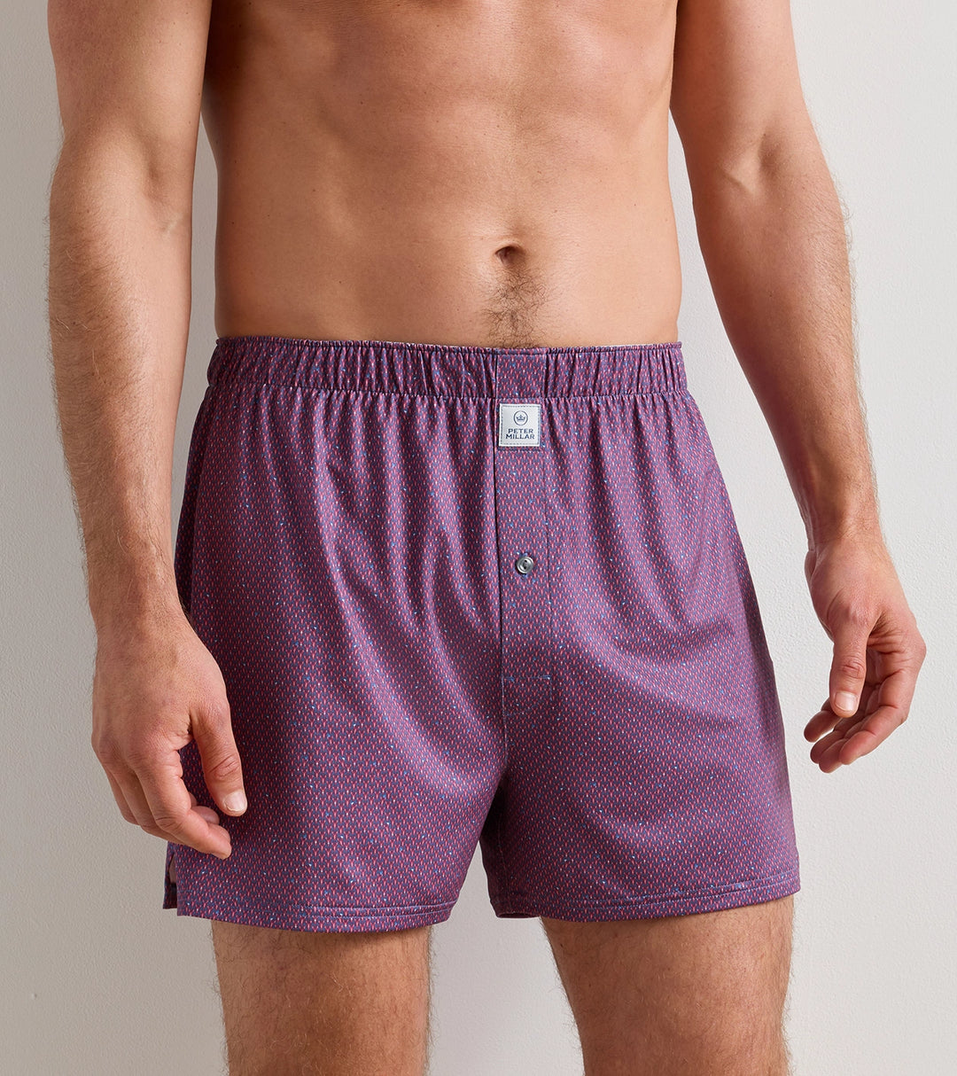 Peter Millar Lobster Boil Performance Boxer Short: Bali Blue